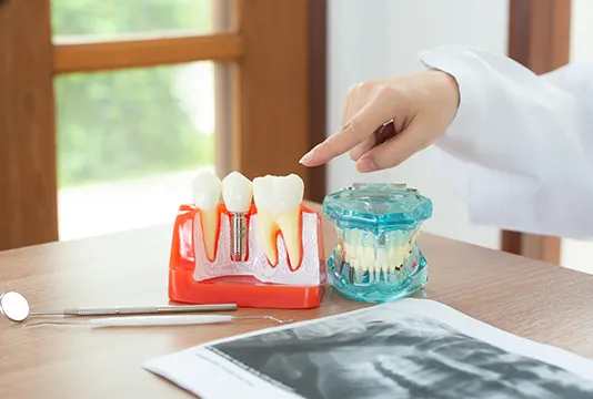 elderly man brushing teeth