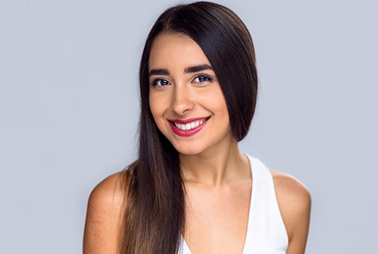 Woman smiling after SureSmile