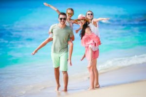 family on summer vacation