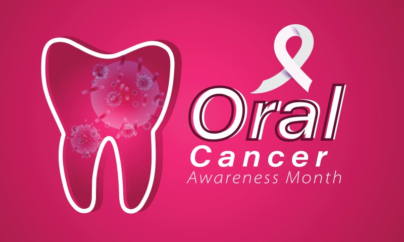 A poster for Oral Cancer Awareness Month